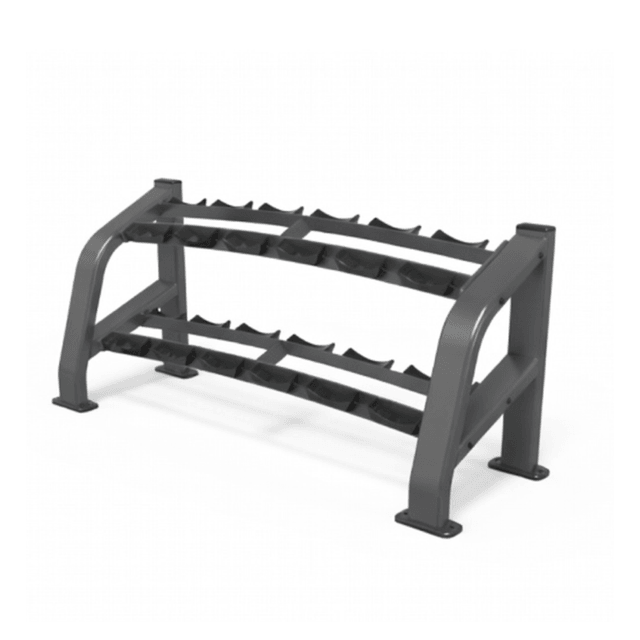 GymFit Luxury Line Plus Dumbbell Rack 2 Tier PEB111-6