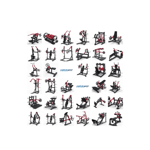 GymFit Xtreme-Line Plate Loaded Krachtset 34 Apparaten