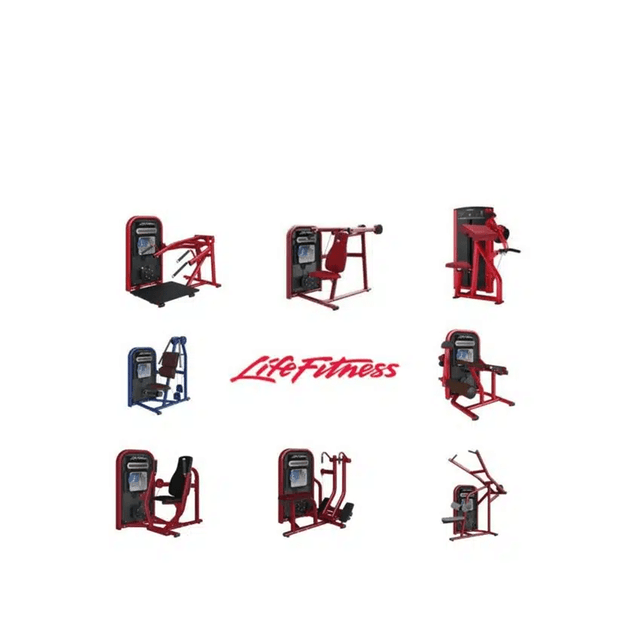 Life Fitness Circuit Krachtset Rood 8 Apparaten