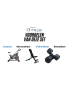 Home Gym Set | 3 Delig | Spinning Bike, Bankje en Dumbells