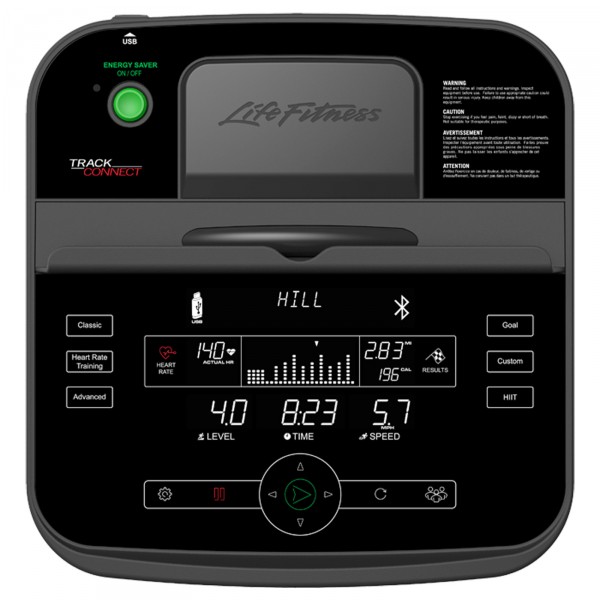 Life Fitness - C1 Lifecycle - Upright Bike Met Track Connect - Afbeelding 3