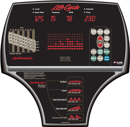 Life Fitness - R9i - Recumbent bike - Afbeelding 3