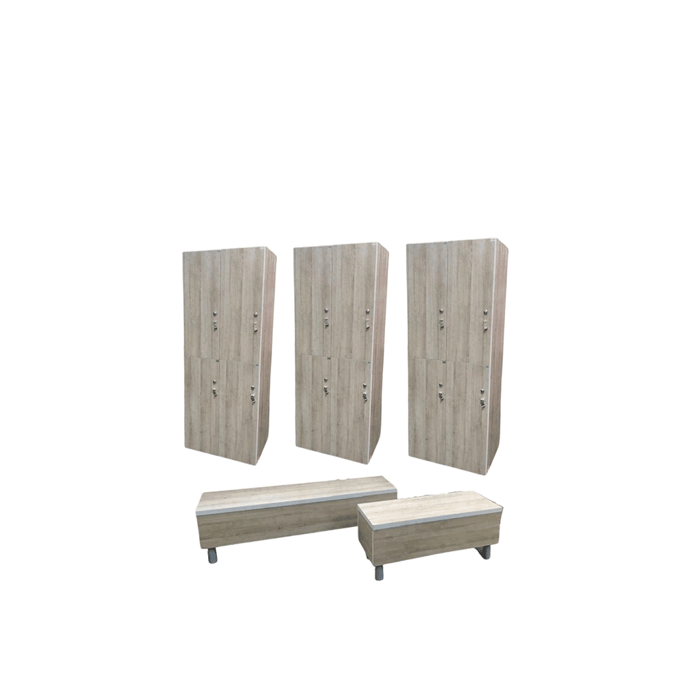 Luxe Houten Kleedkamer Lockers