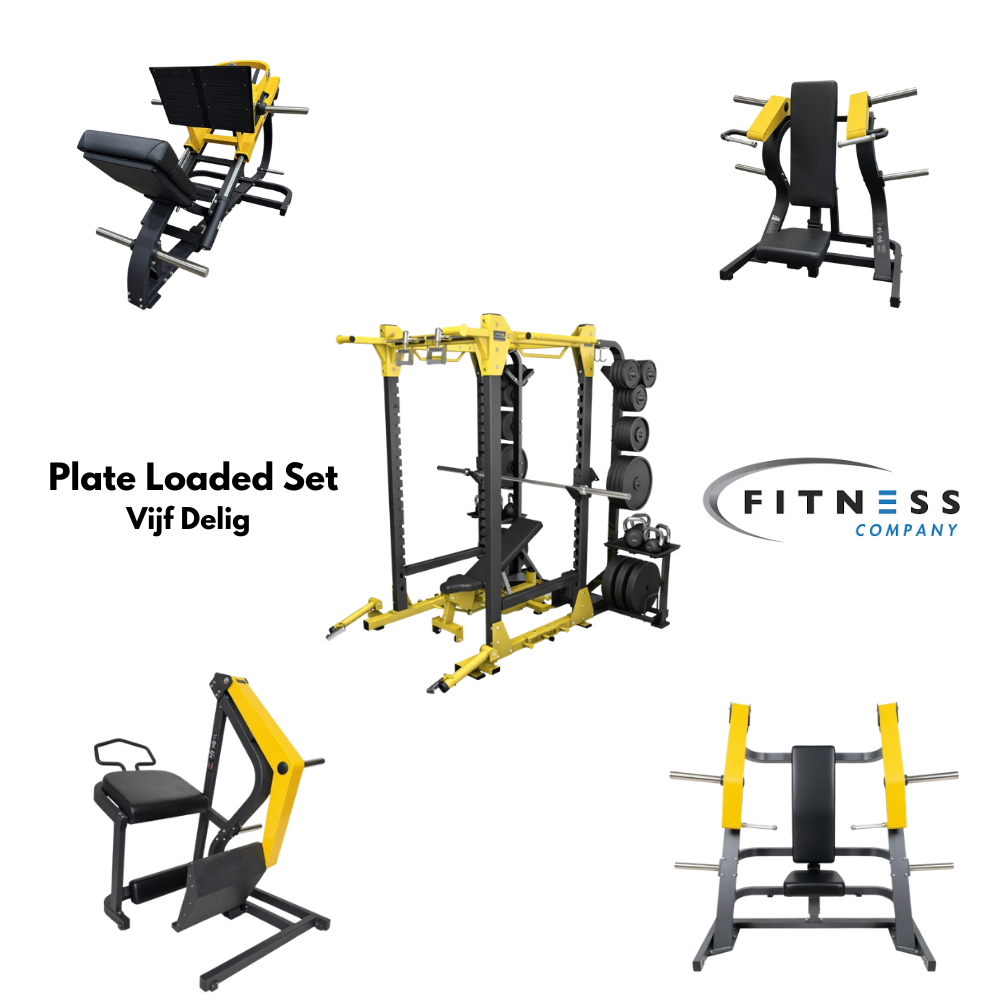 Plate Loaded Set - Vijf Delig - Geel