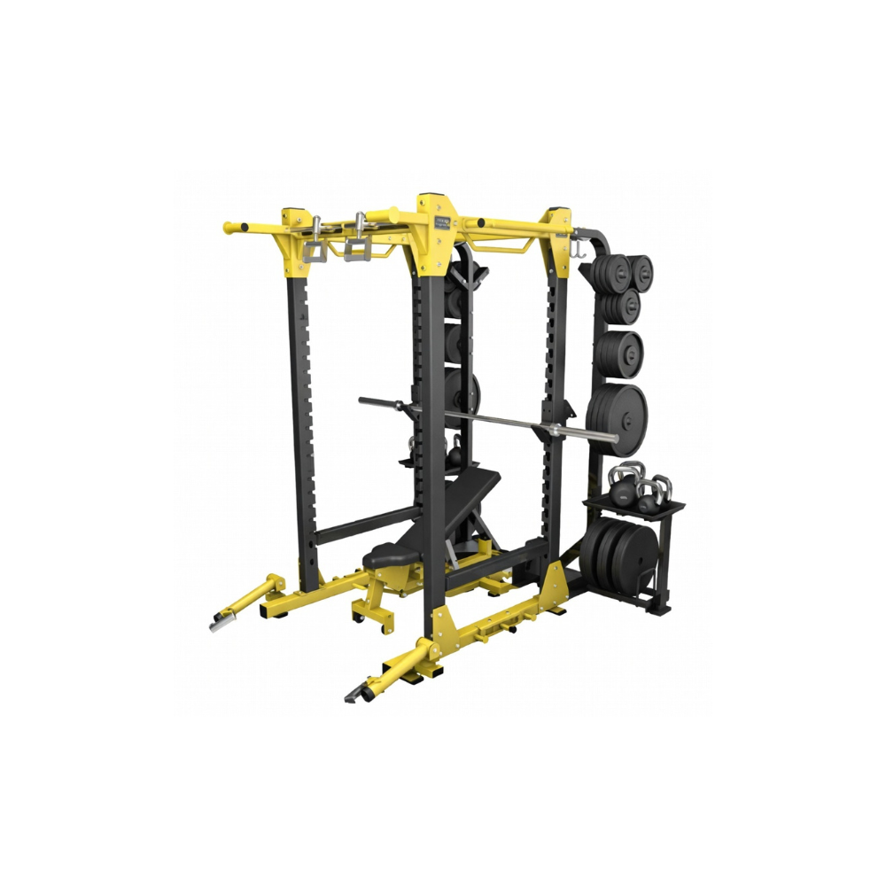 Squat Rek - Zwart & Geel