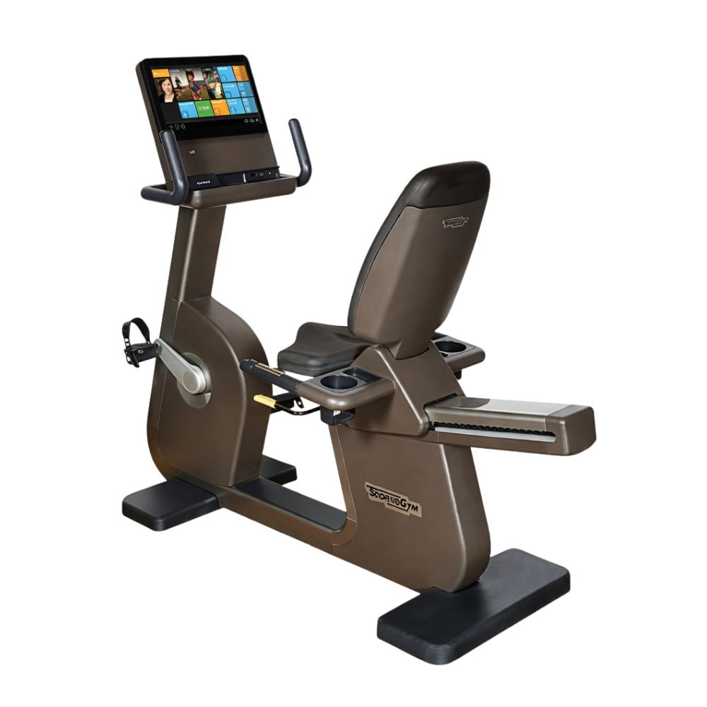 Technogym - Recline Artis Unity 3.0 - Recumbent bike - Bruin