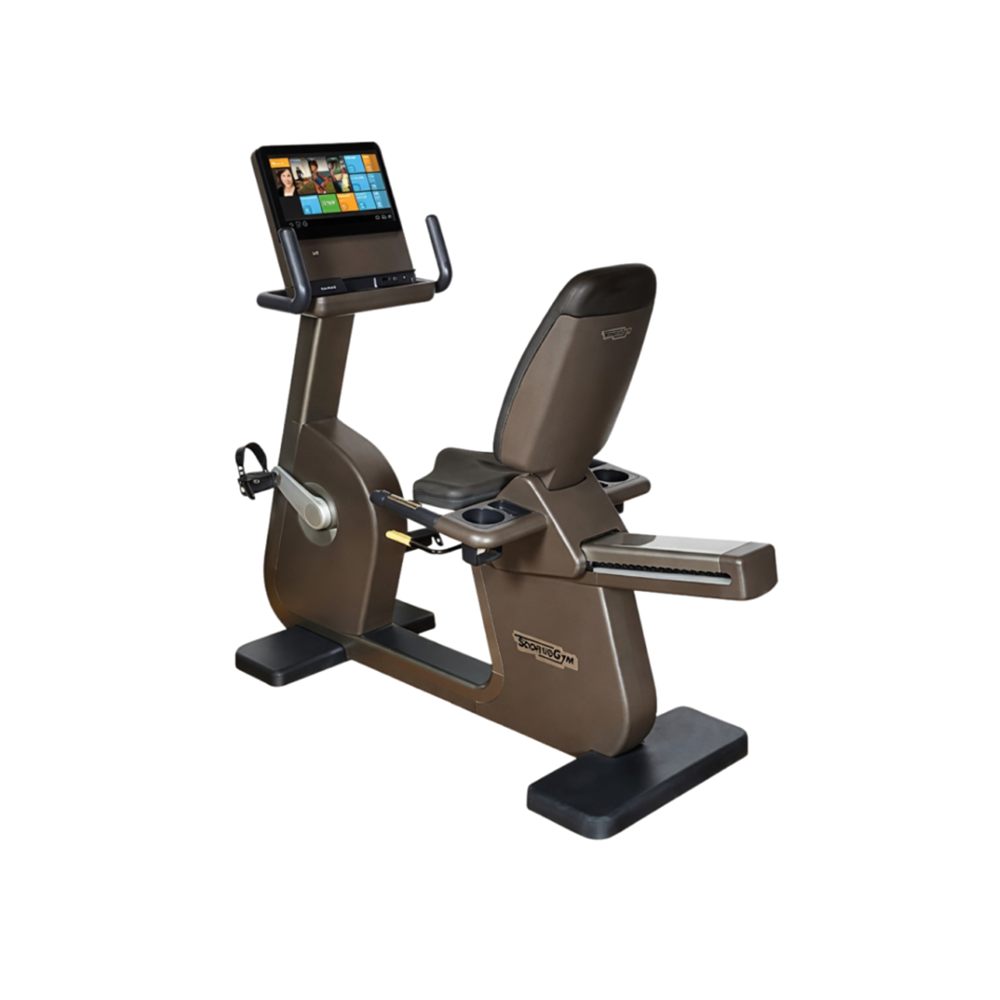Technogym - Recline Artis Unity - Recumbent Bike - Carbon Grey